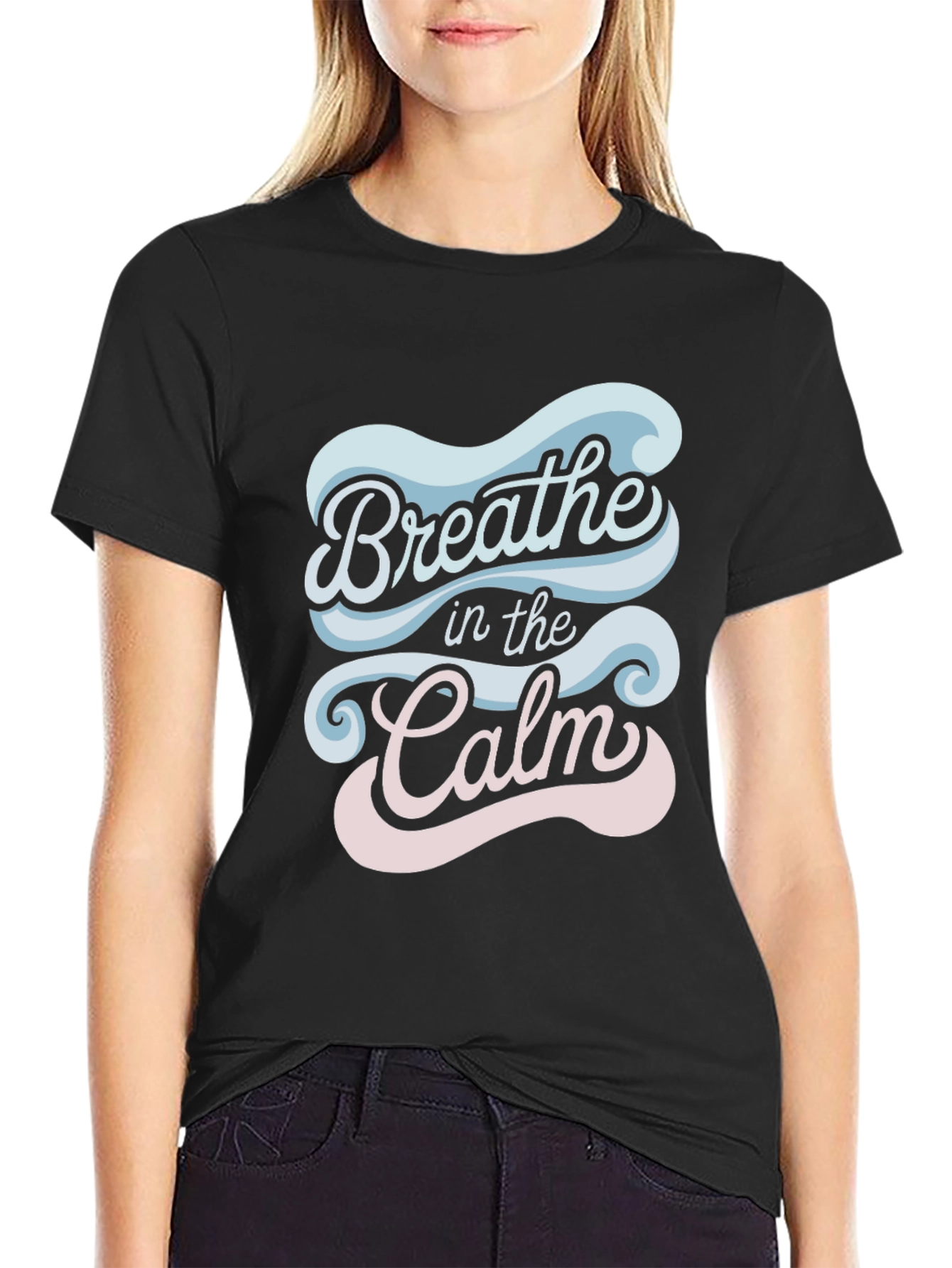 Breathe in the Calm Graphic Tee - Relaxed Fit