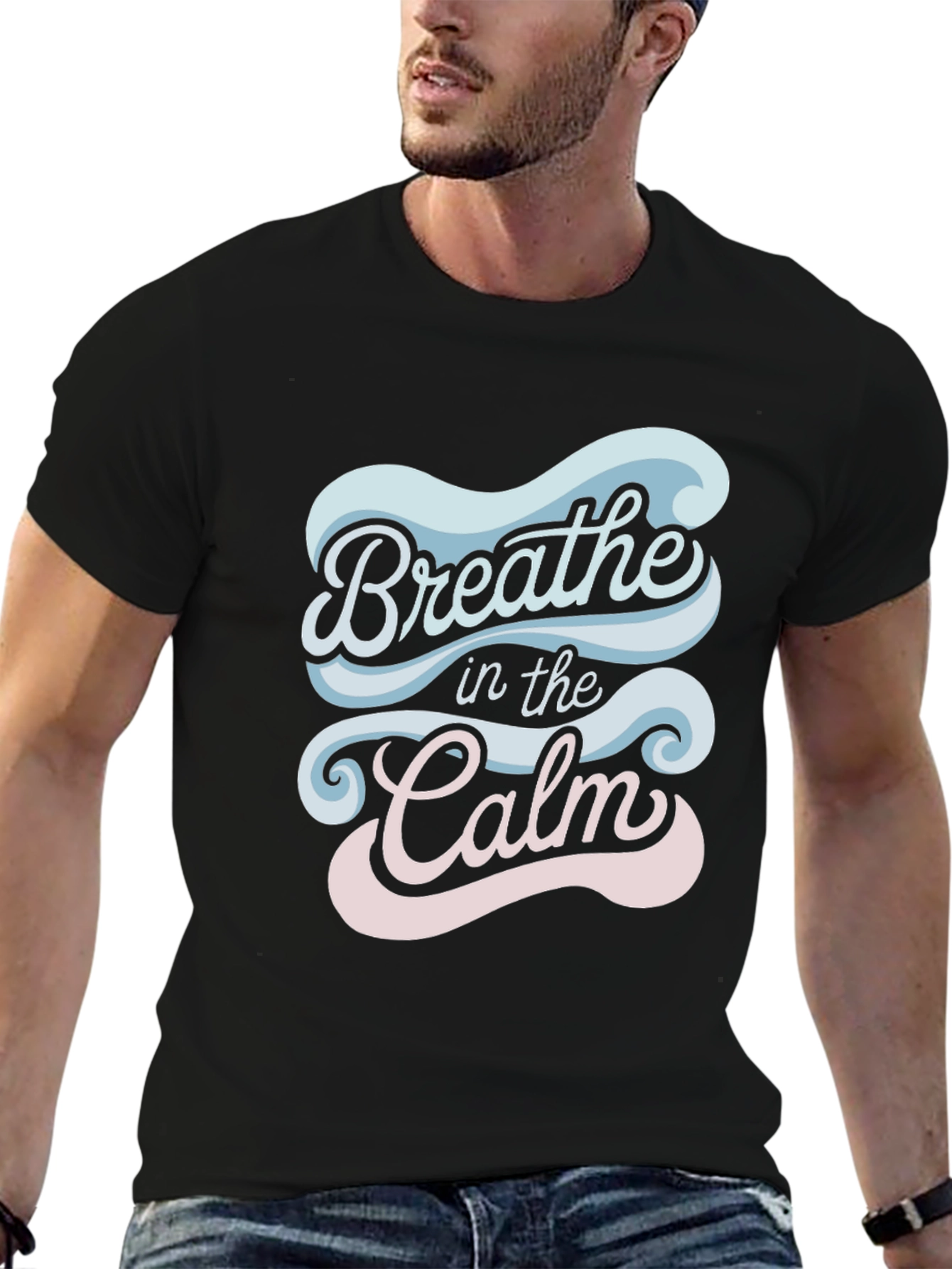 Breathe in the Calm Graphic Tee - Relaxed Fit