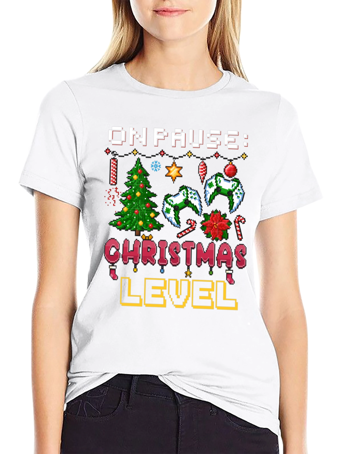On Pause Christmas Level T-Shirt