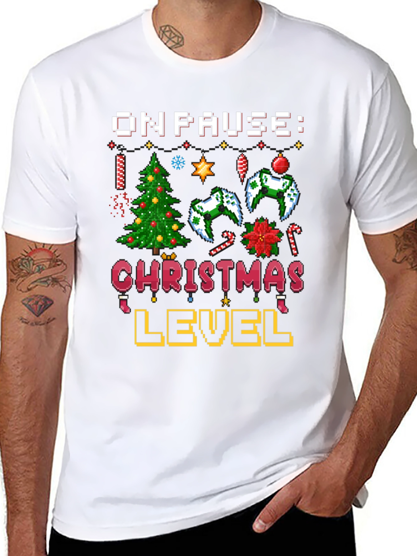 On Pause Christmas Level T-Shirt