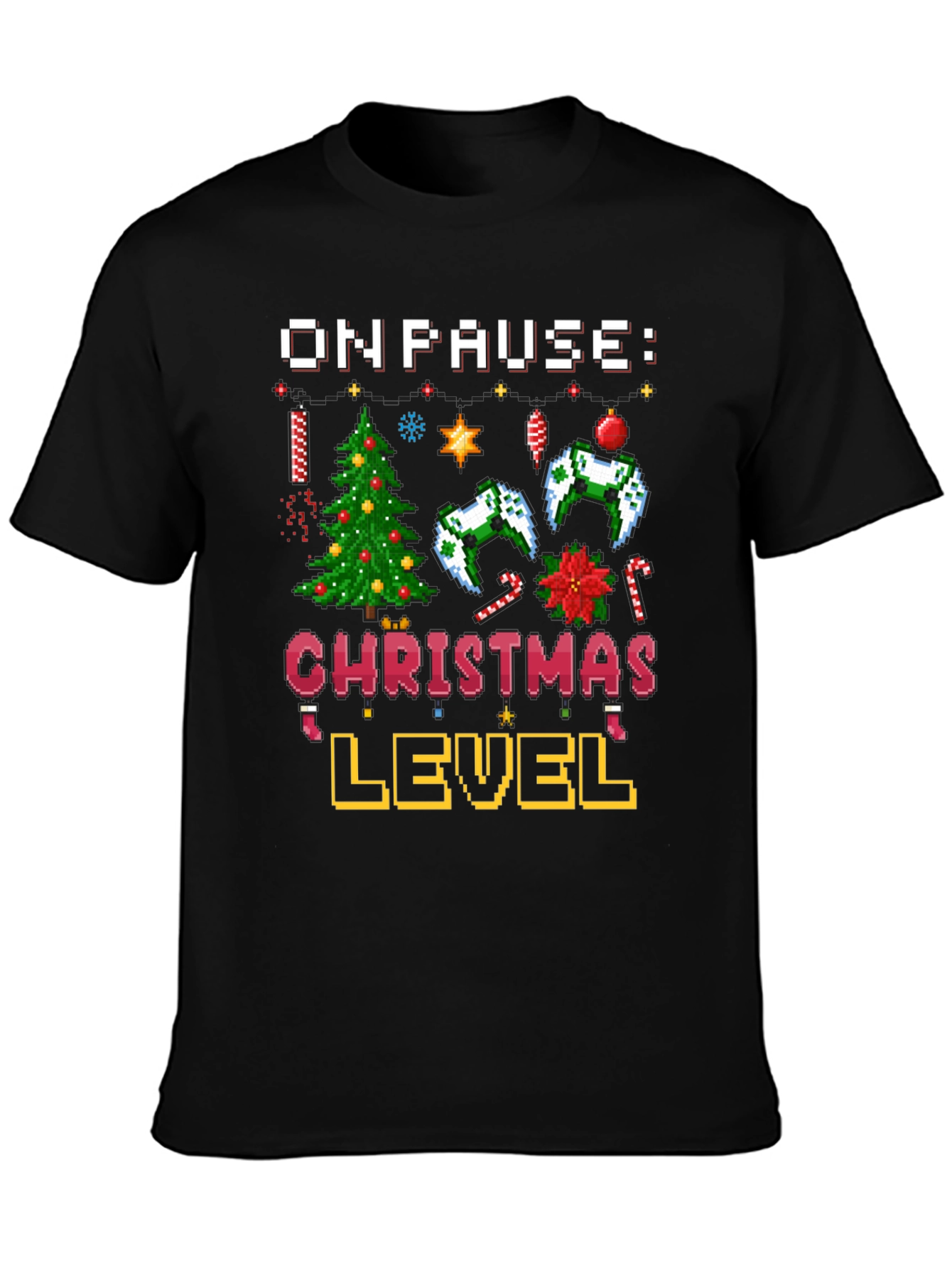 On Pause Christmas Level T-Shirt