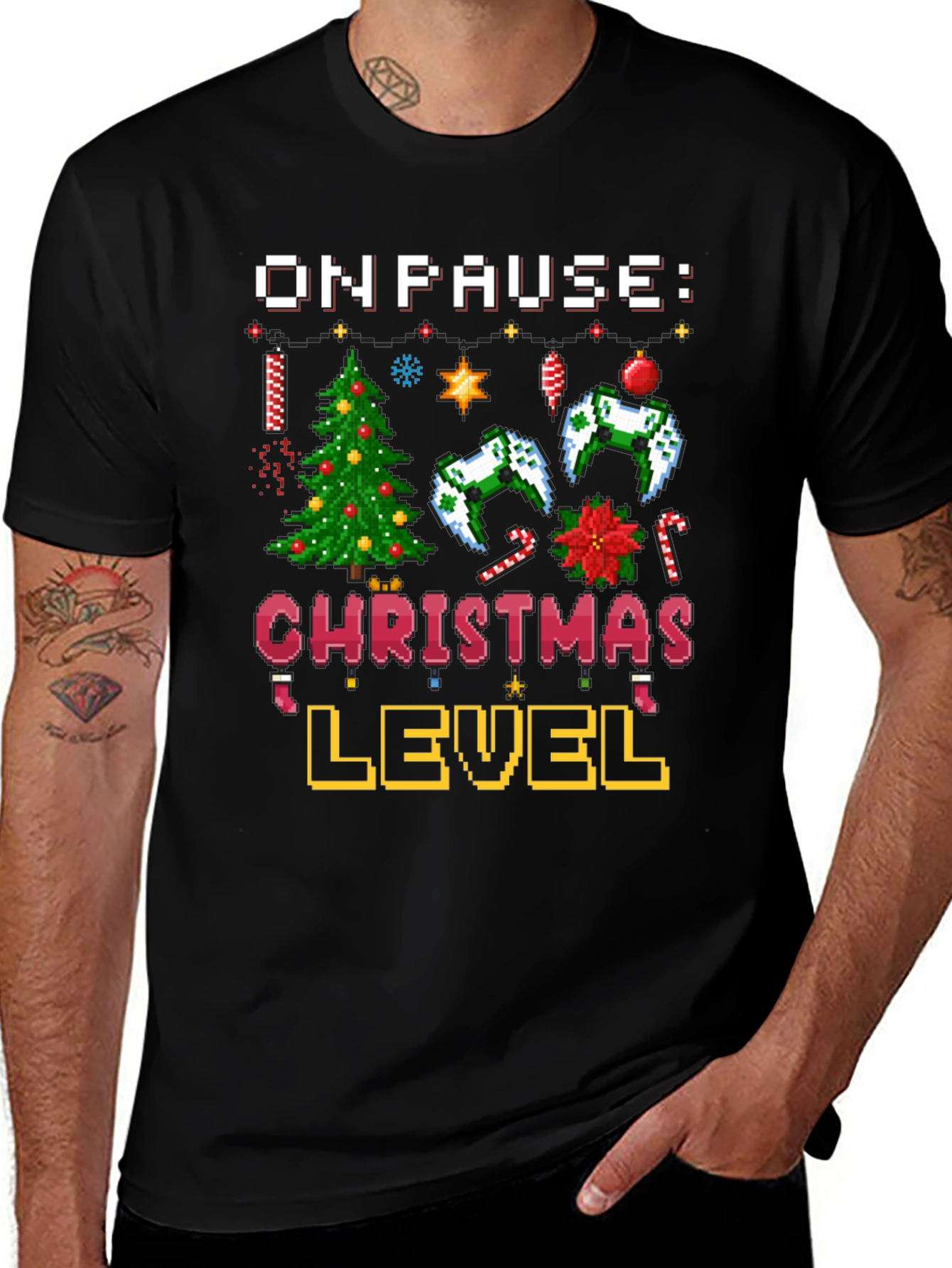On Pause Christmas Level T-Shirt