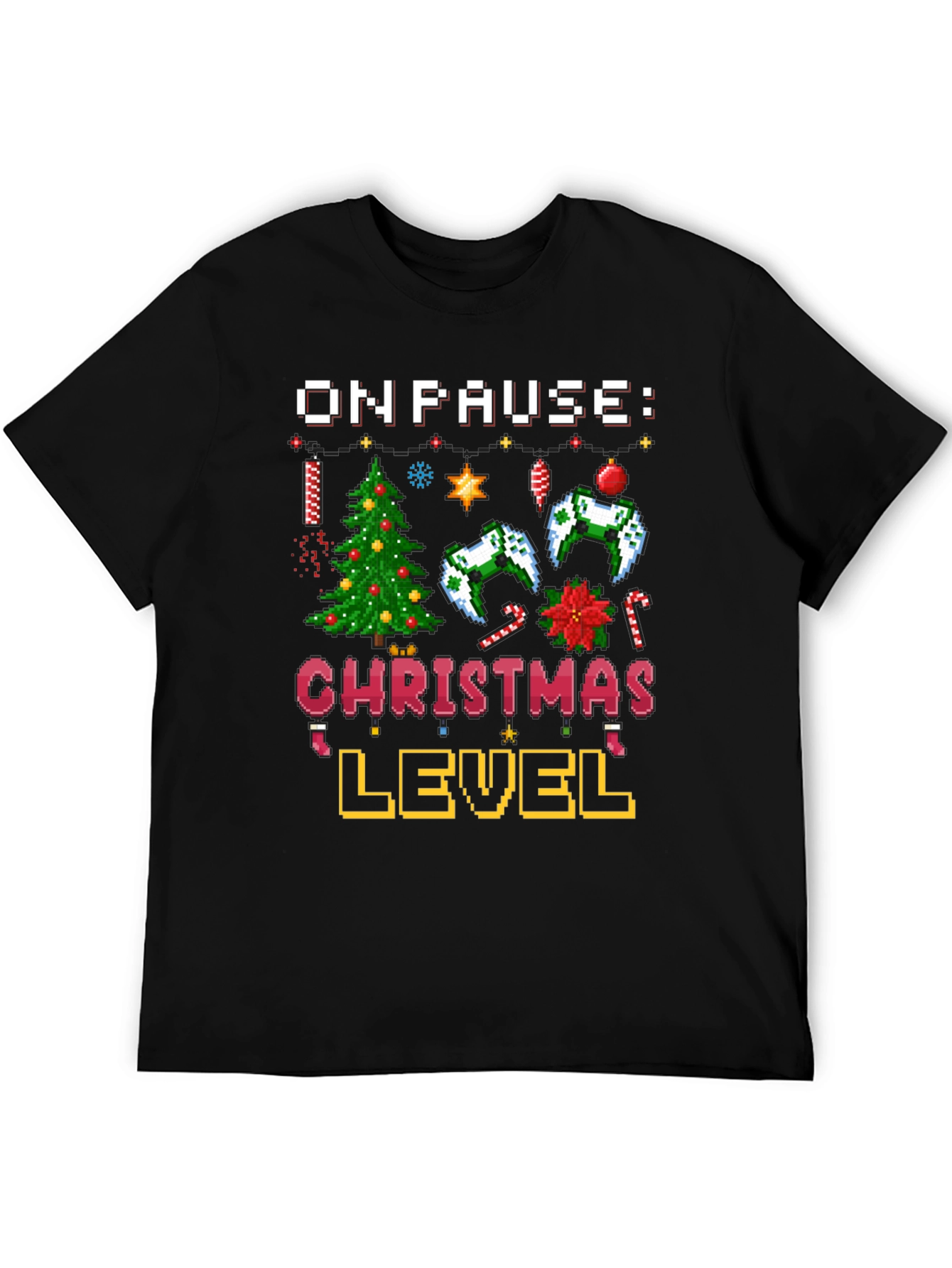 On Pause Christmas Level T-Shirt