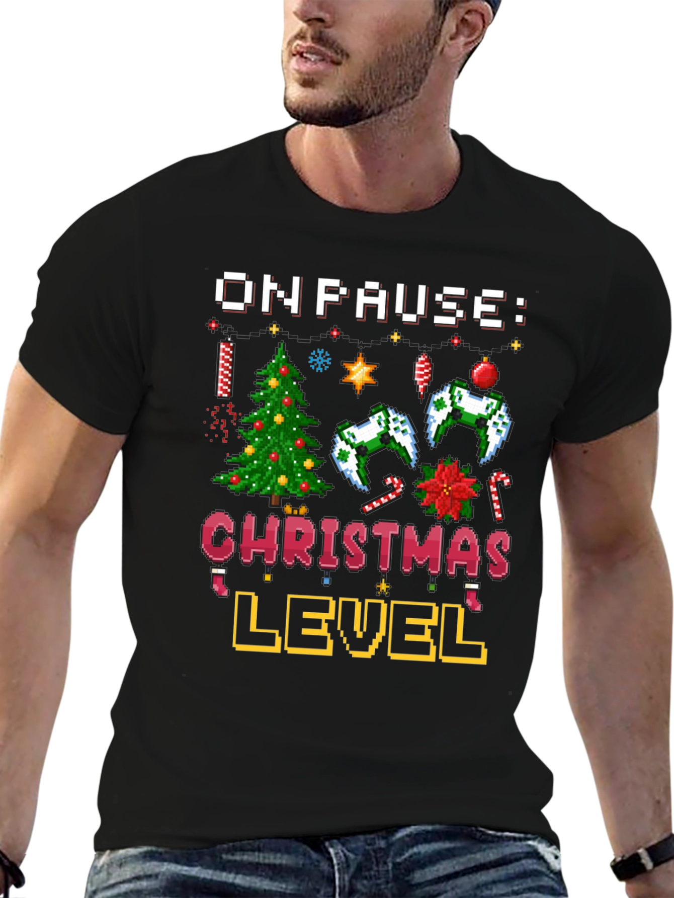 On Pause Christmas Level T-Shirt