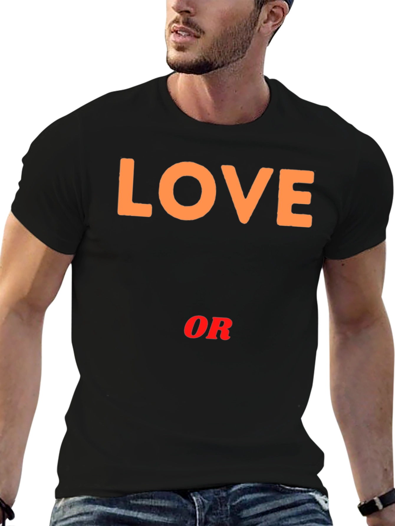 Love or Nothing Black Graphic Tee