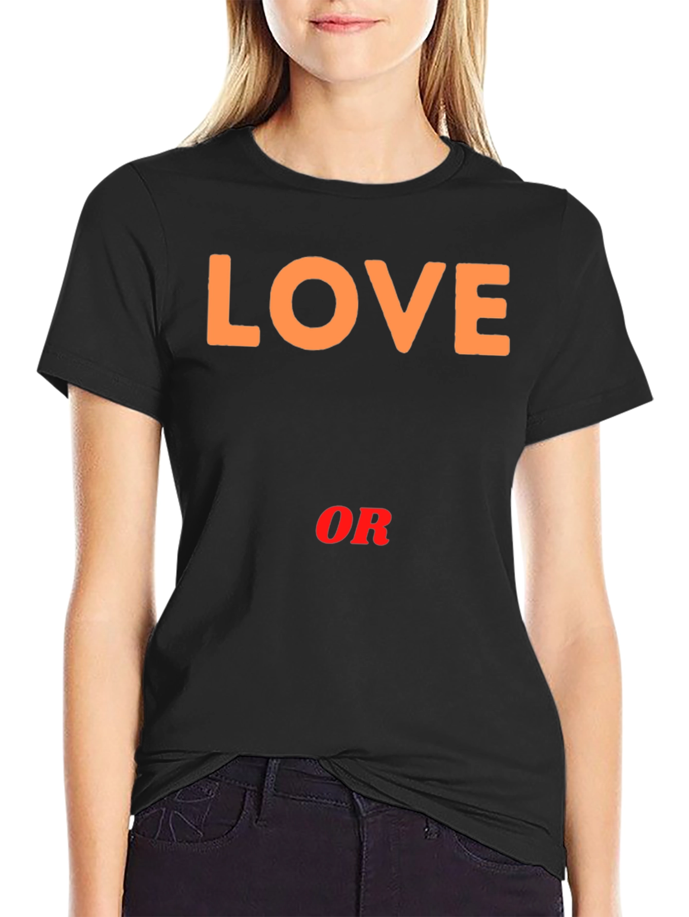 Love or Nothing Black Graphic Tee