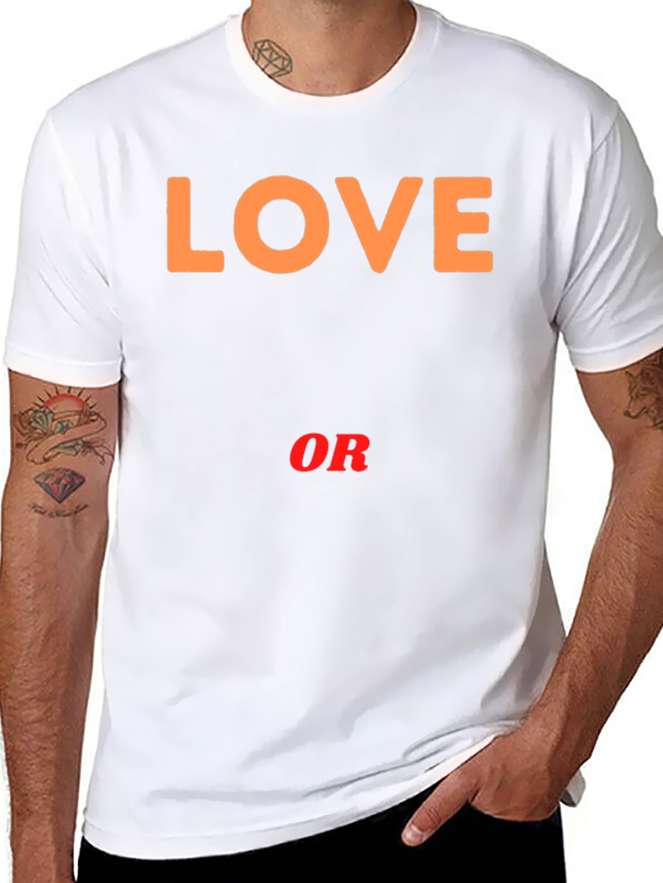 Love or Nothing Black Graphic Tee