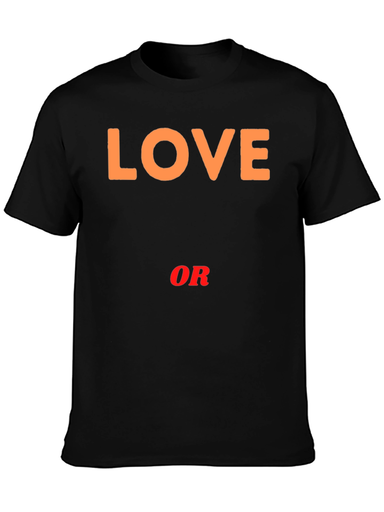 Love or Nothing Black Graphic Tee