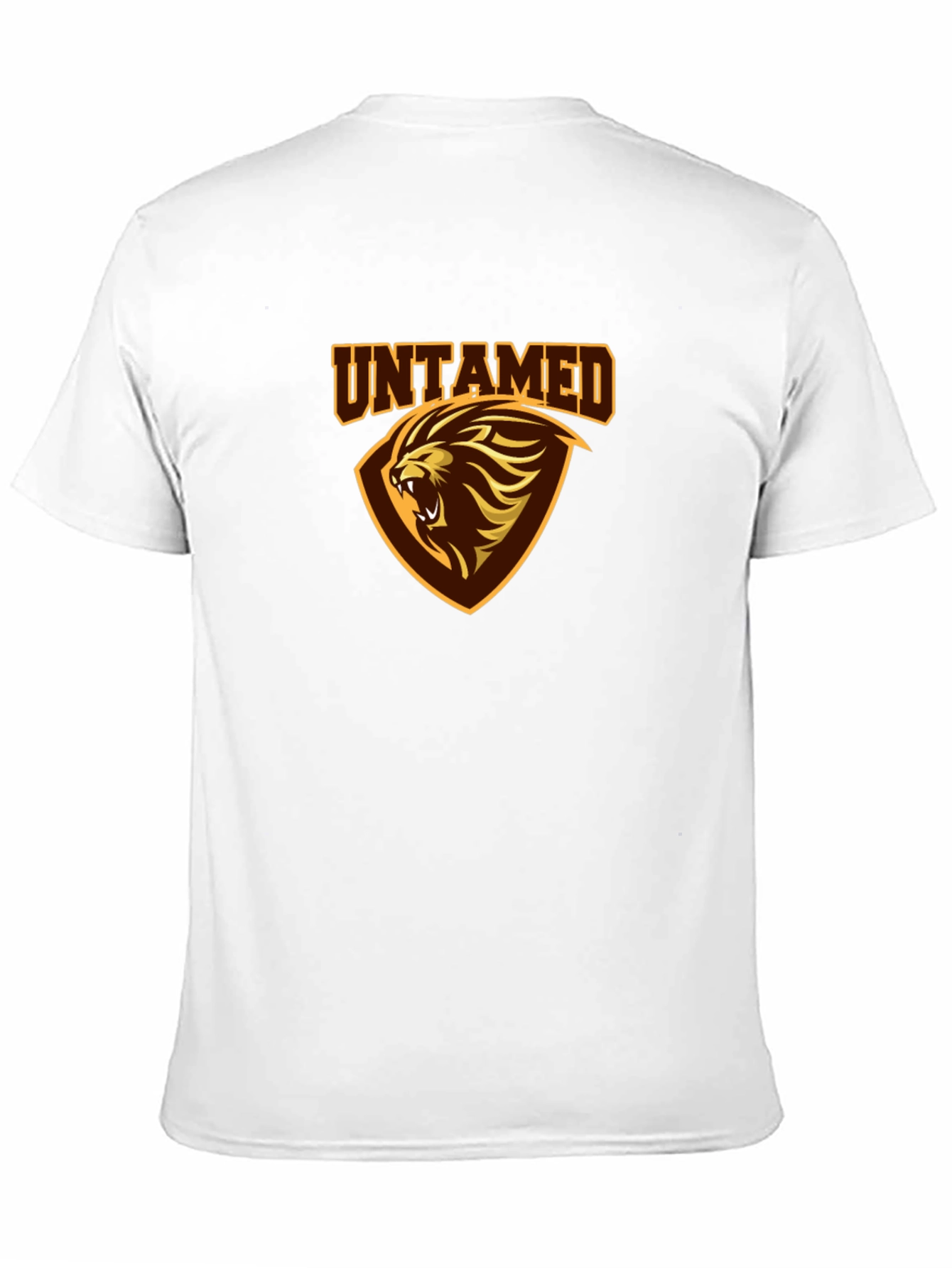 Untamed Lion Graphic Print Black T-Shirt