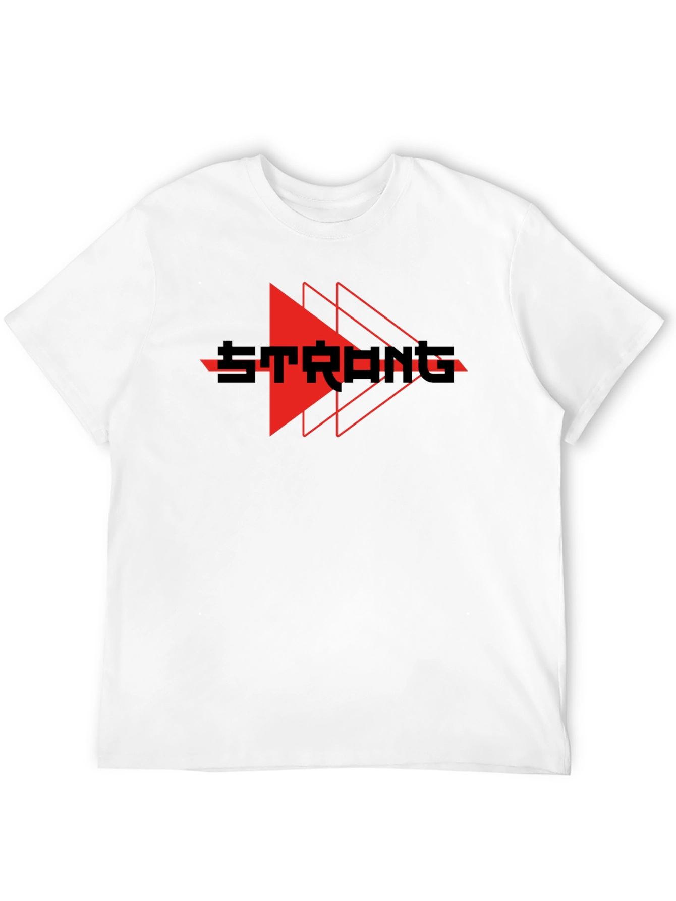 Strong Graphic Print Crew Neck T-Shirt