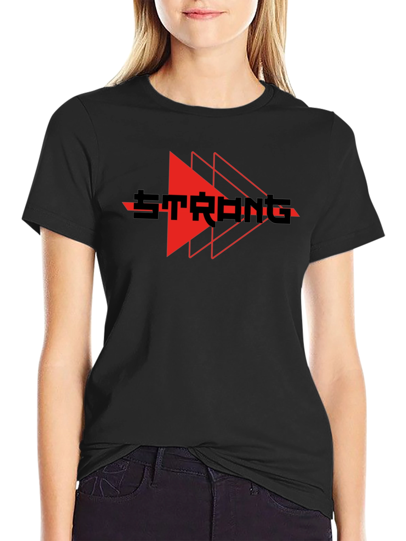 Strong Graphic Print Crew Neck T-Shirt