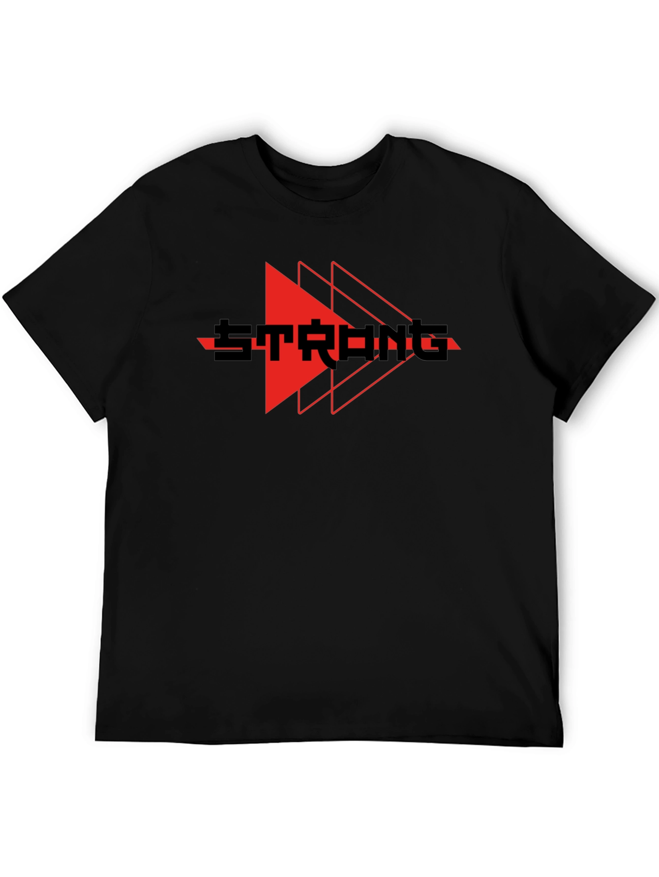 Strong Graphic Print Crew Neck T-Shirt