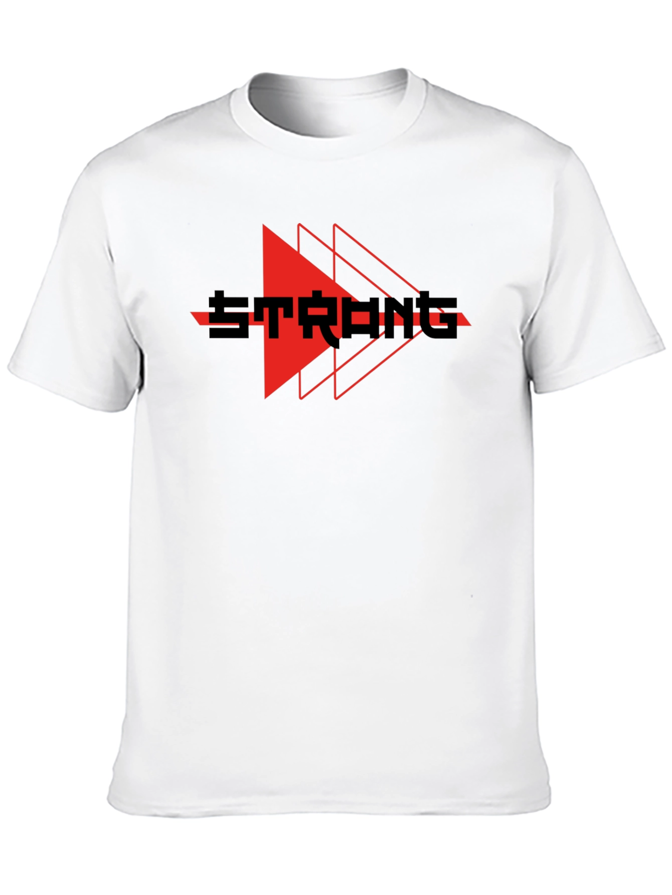Strong Graphic Print Crew Neck T-Shirt