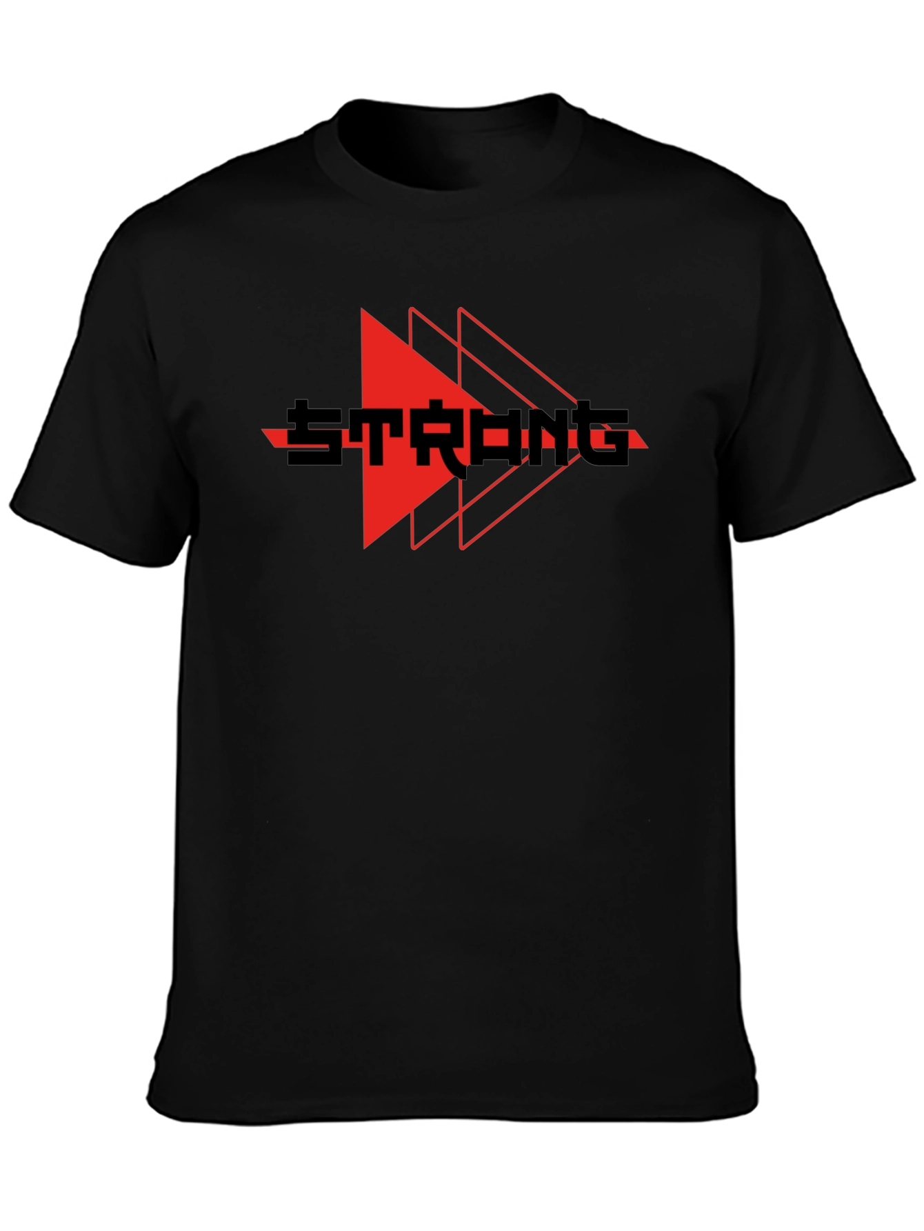 Strong Graphic Print Crew Neck T-Shirt