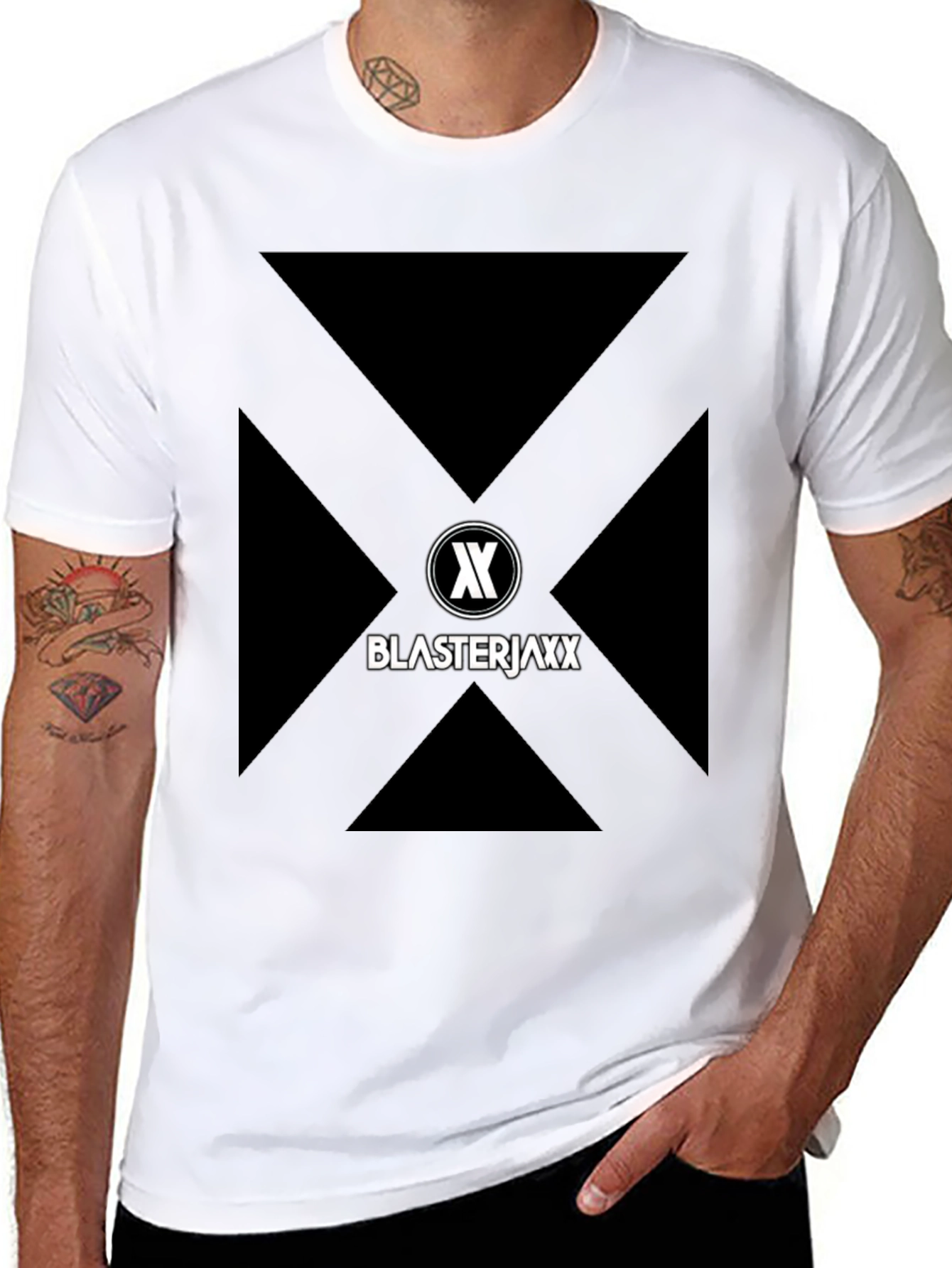 Blasterjaxx Graphic Print Black T-Shirt