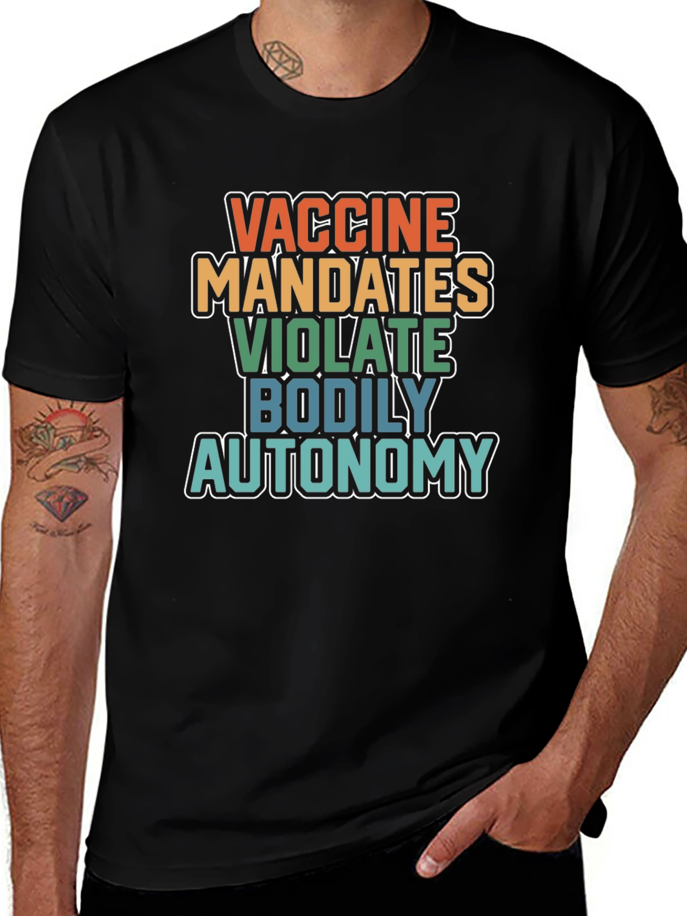 Vaccine Mandates Bodily Autonomy Graphic T-Shirt