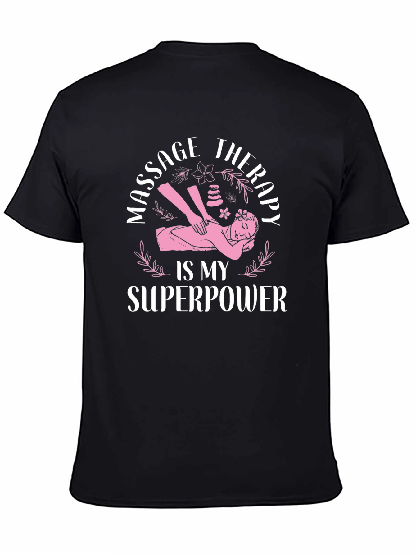 Massage Therapy Superpower Black T-Shirt