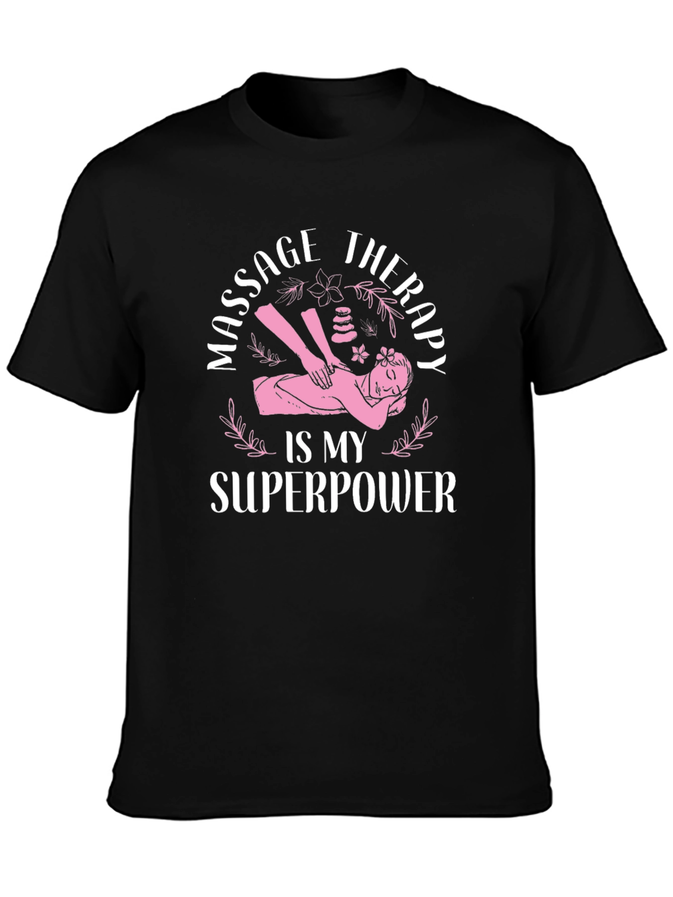 Massage Therapy Superpower Black T-Shirt