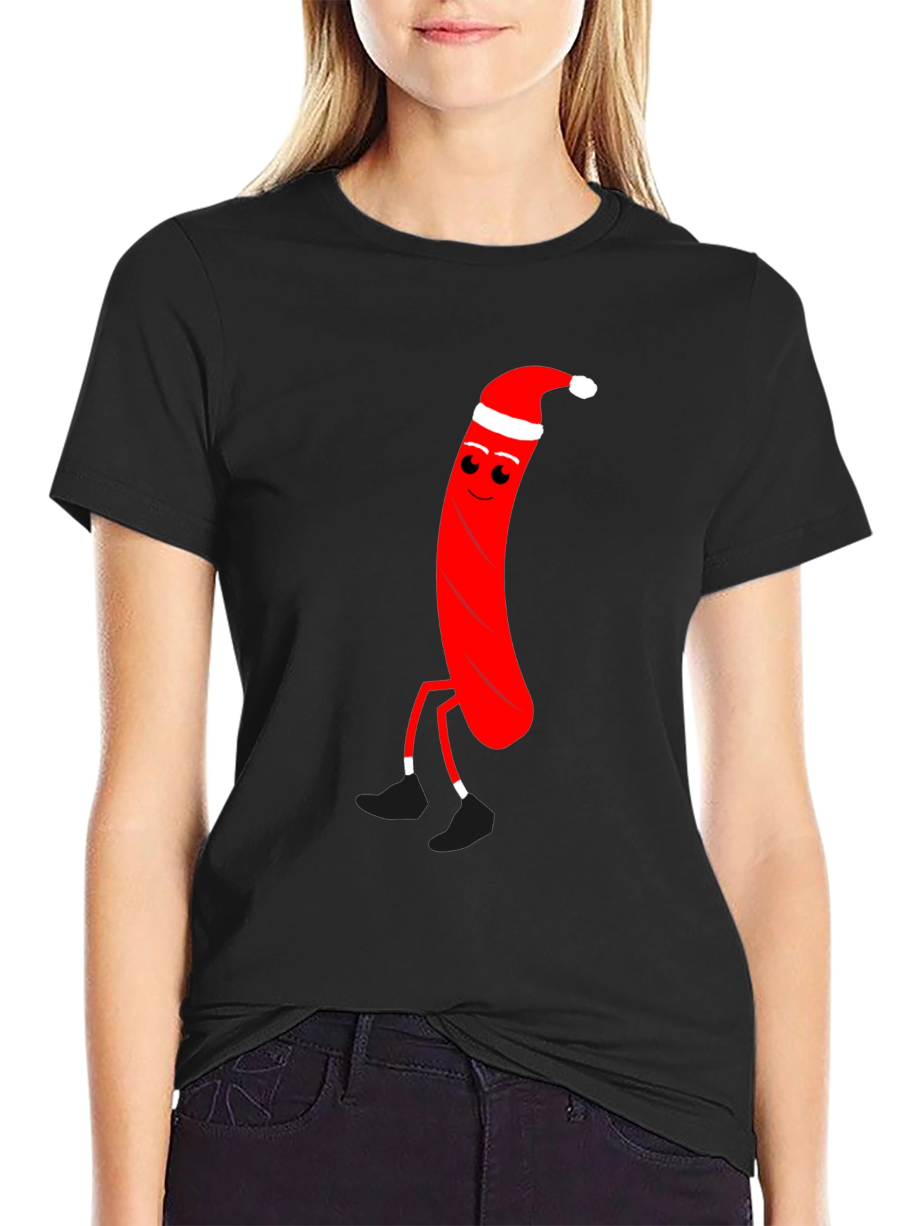 Festive Sausage Santa T-Shirt