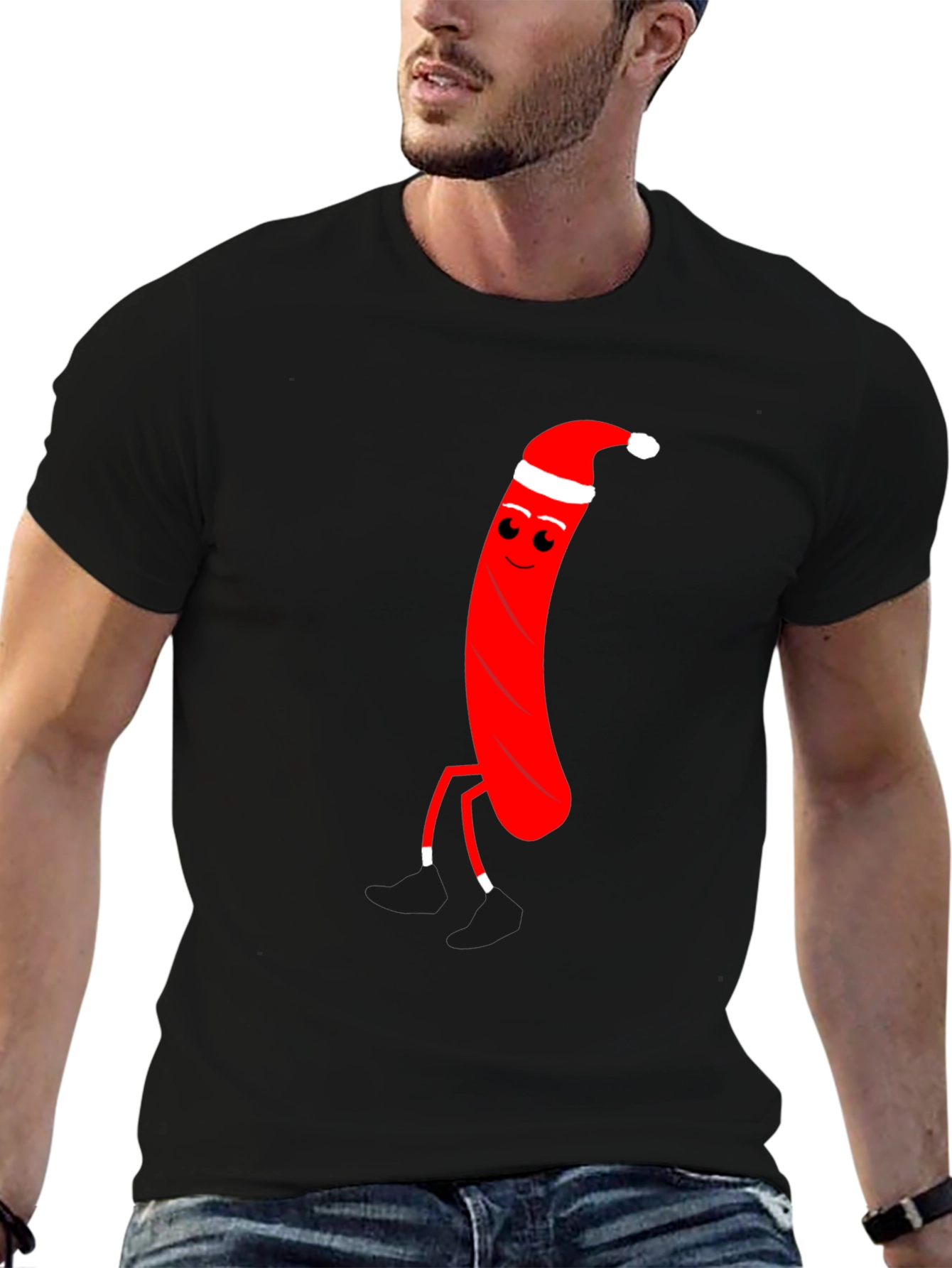 Festive Sausage Santa T-Shirt
