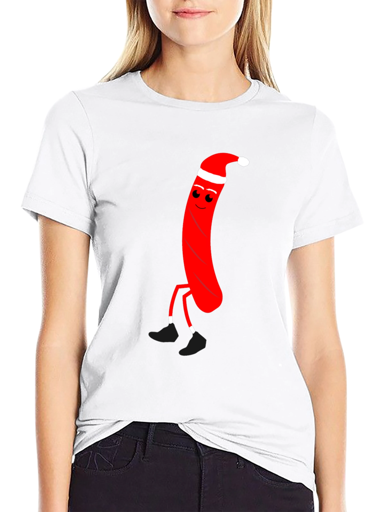Festive Sausage Santa T-Shirt