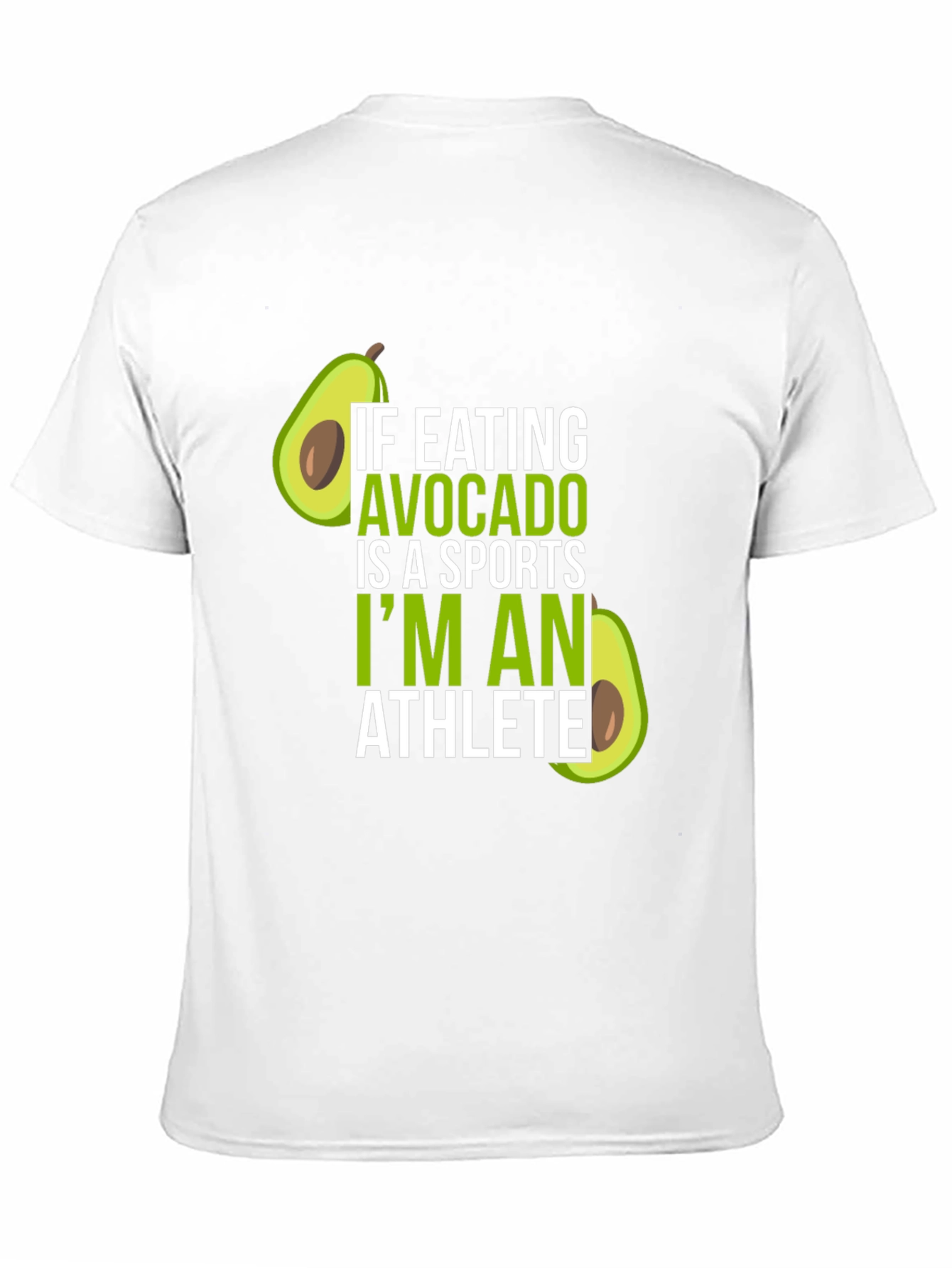 Avocado Athlete T-Shirt - Humorous Foodie Tee