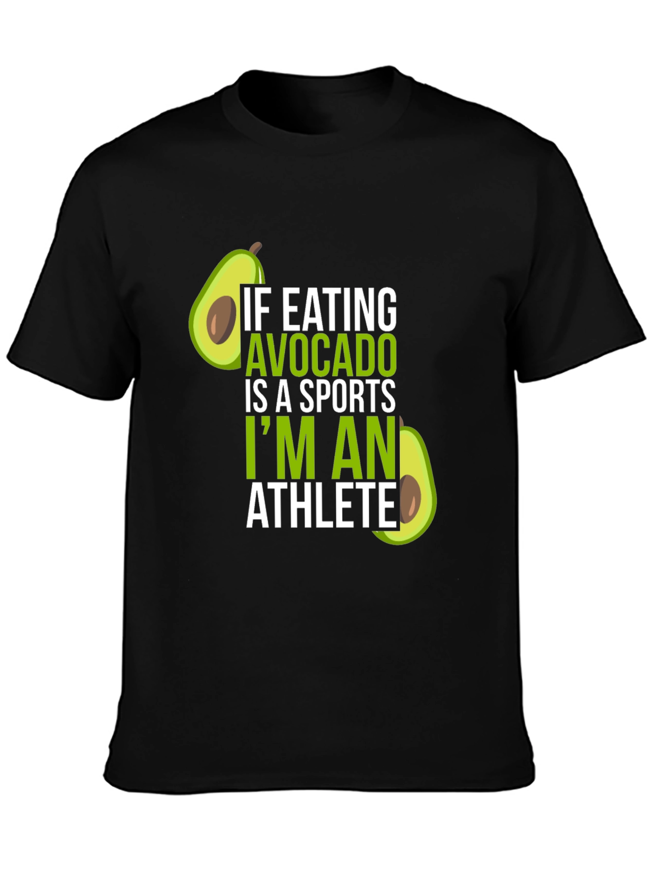 Avocado Athlete T-Shirt - Humorous Foodie Tee