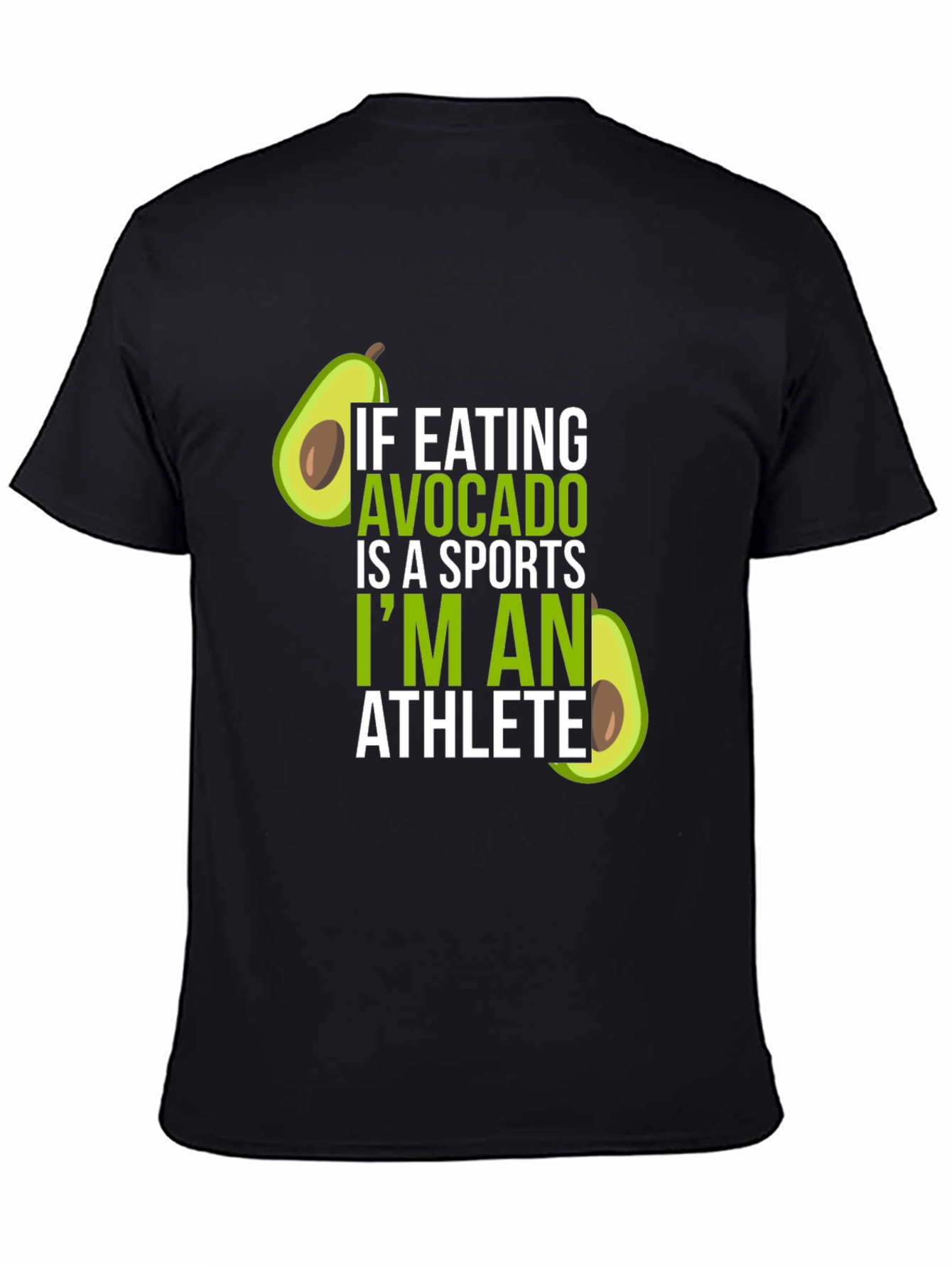 Avocado Athlete T-Shirt - Humorous Foodie Tee