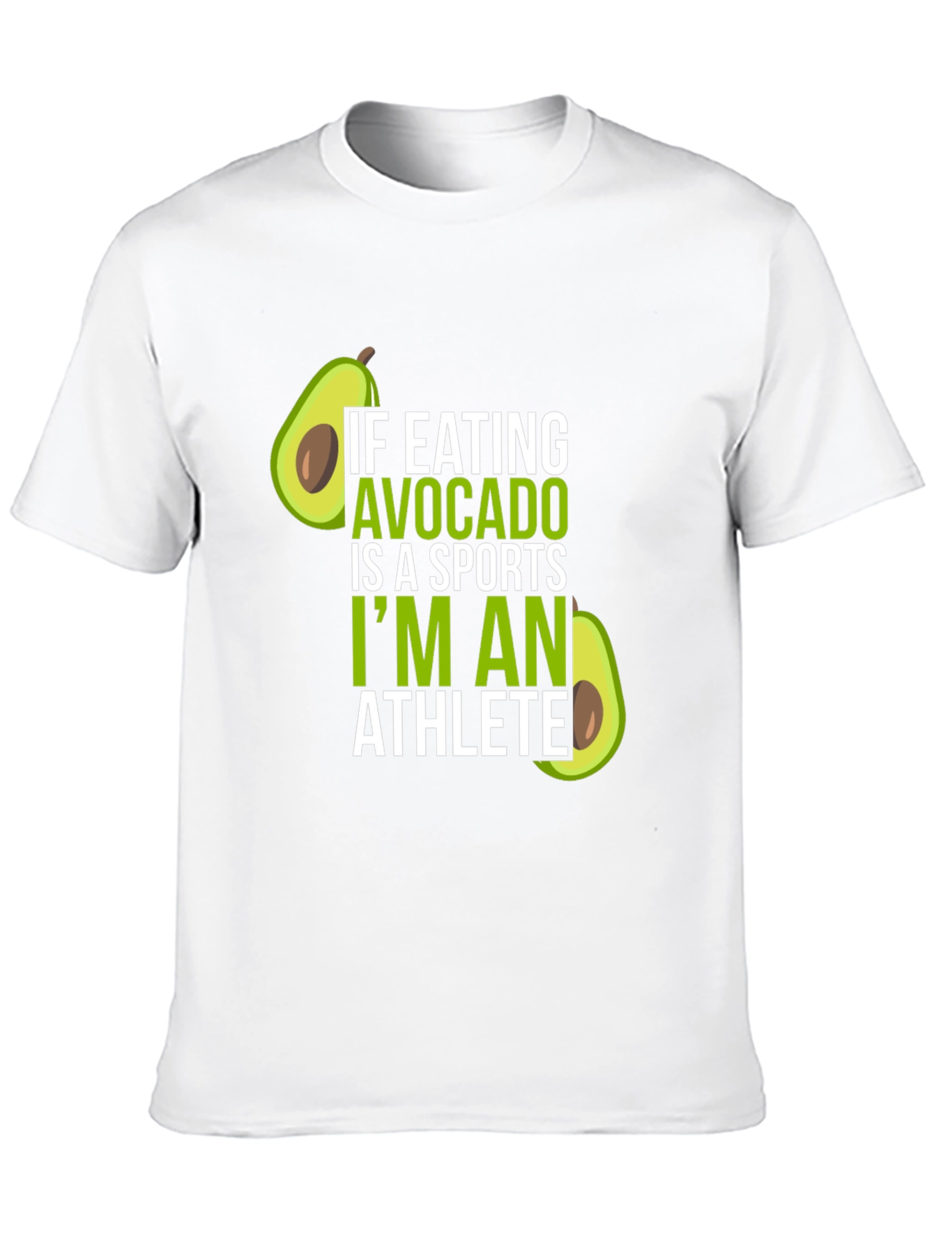 Avocado Athlete T-Shirt - Humorous Foodie Tee