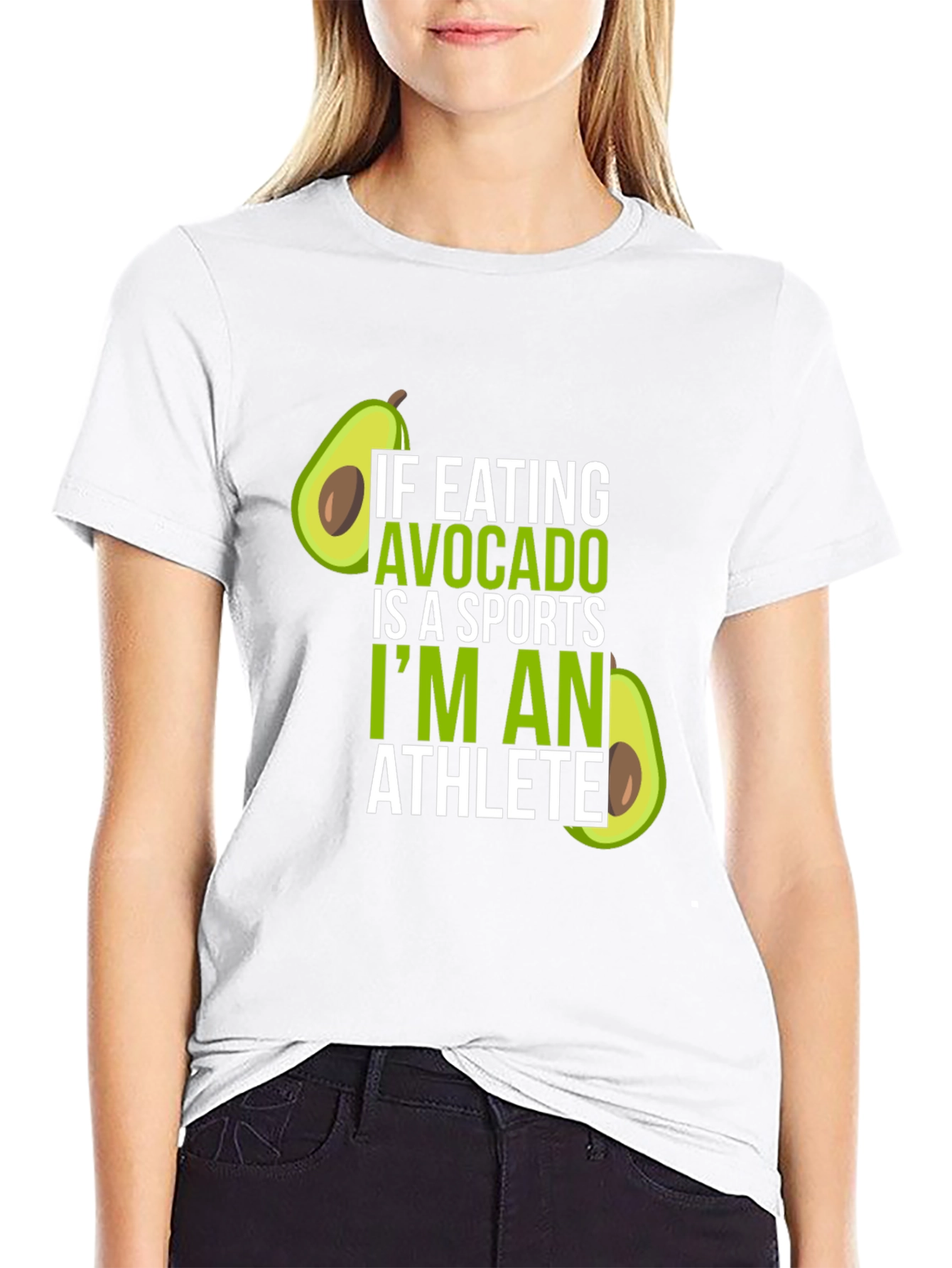Avocado Athlete T-Shirt - Humorous Foodie Tee