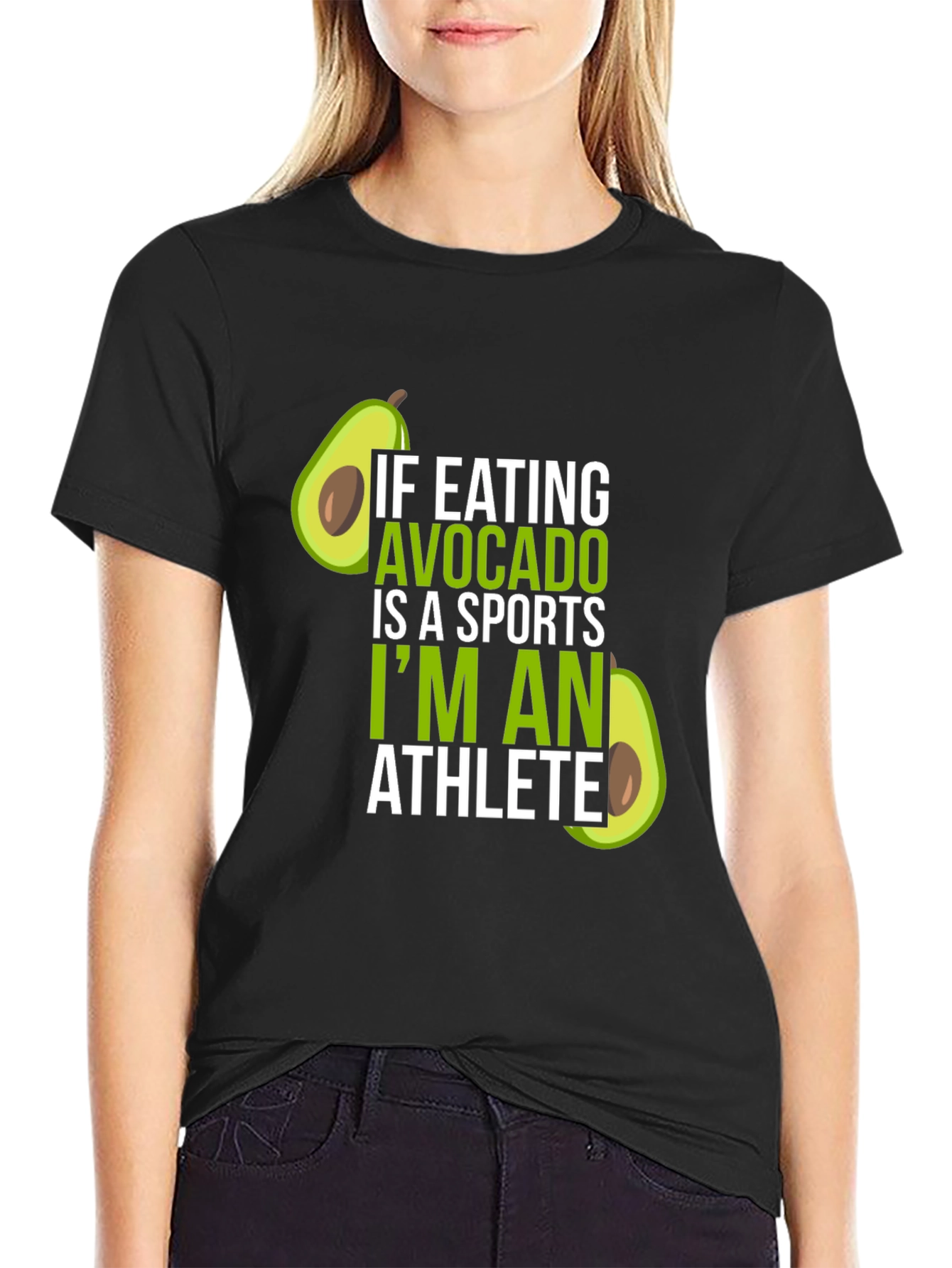 Avocado Athlete T-Shirt - Humorous Foodie Tee