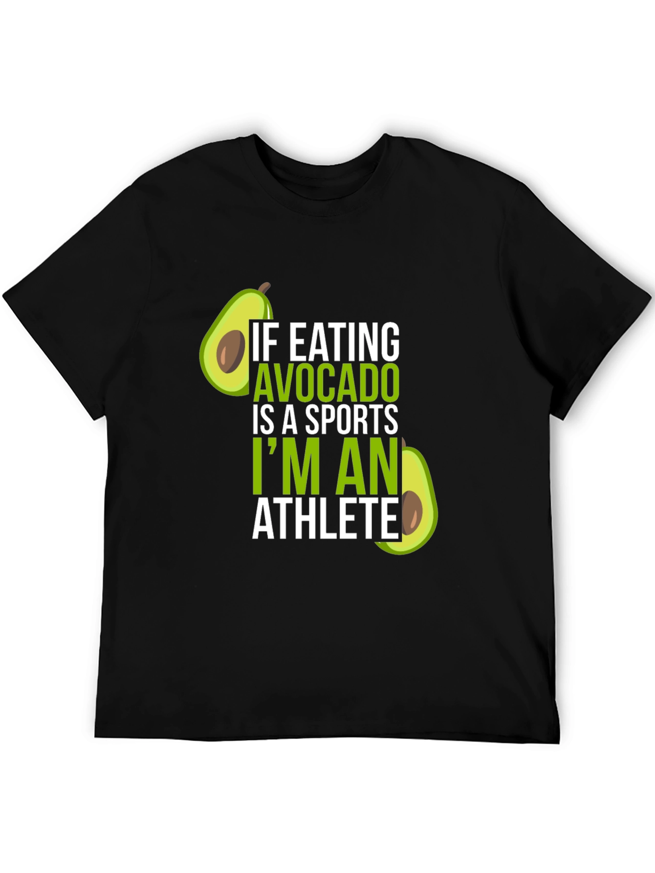 Avocado Athlete T-Shirt - Humorous Foodie Tee