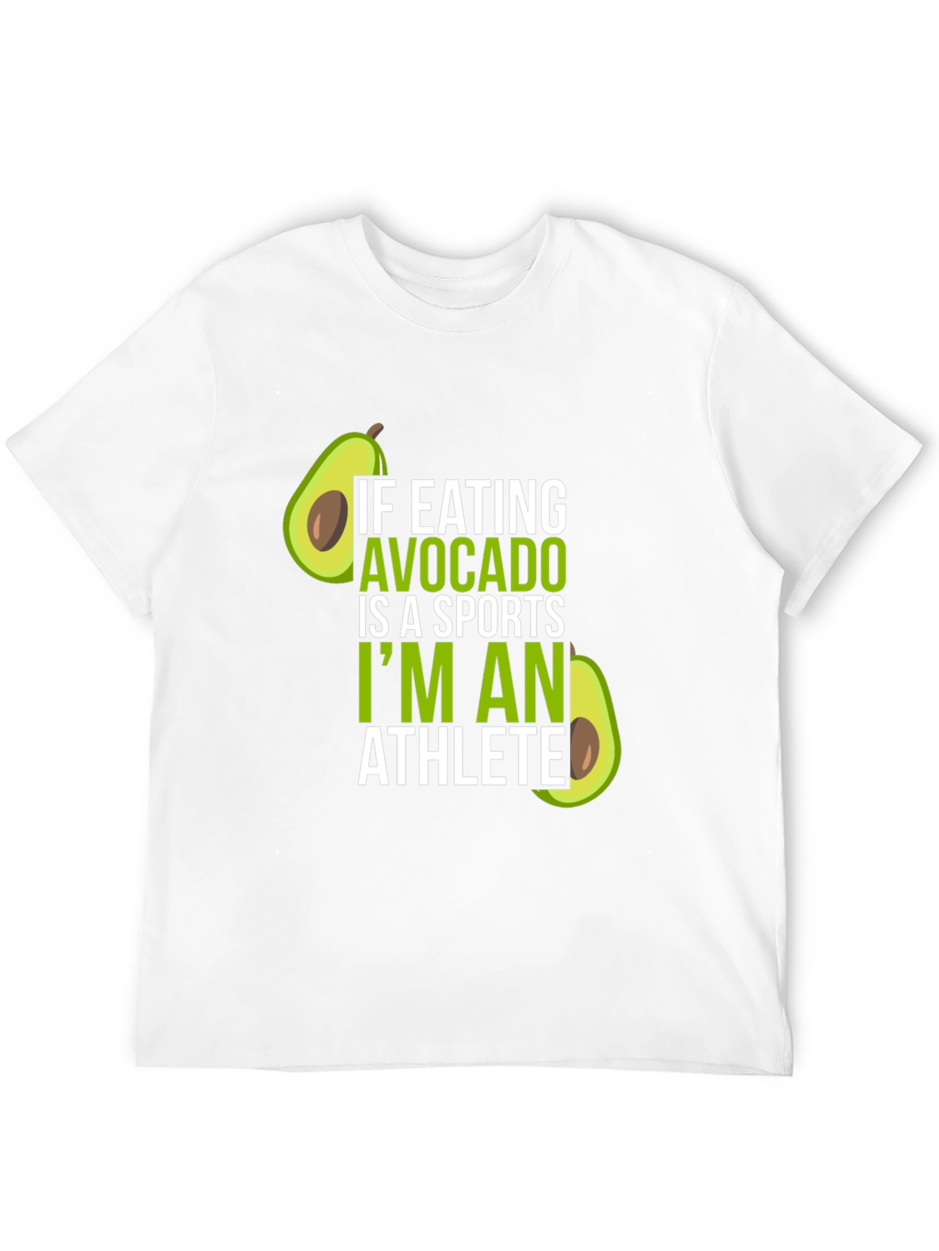 Avocado Athlete T-Shirt - Humorous Foodie Tee