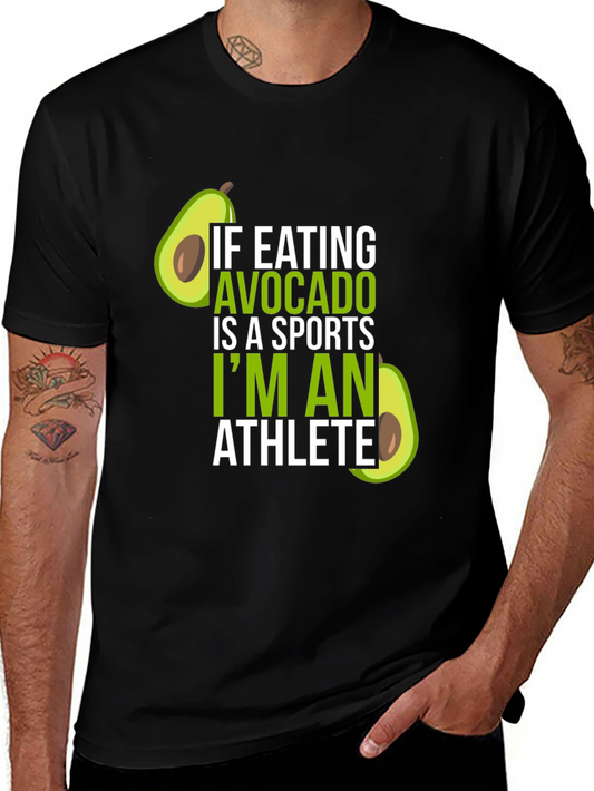 Avocado Athlete T-Shirt - Humorous Foodie Tee