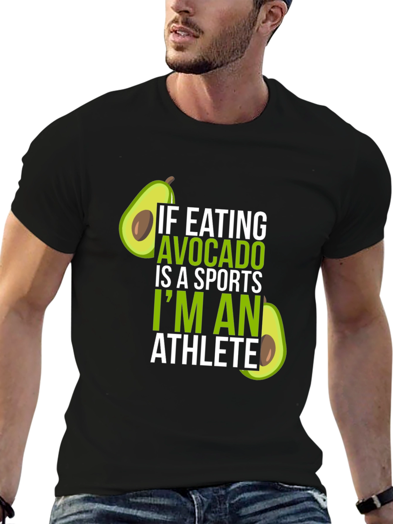 Avocado Athlete T-Shirt - Humorous Foodie Tee