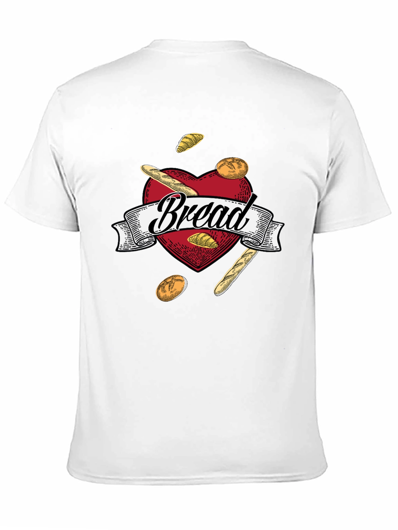 Bread Lovers Heart Graphic T-Shirt