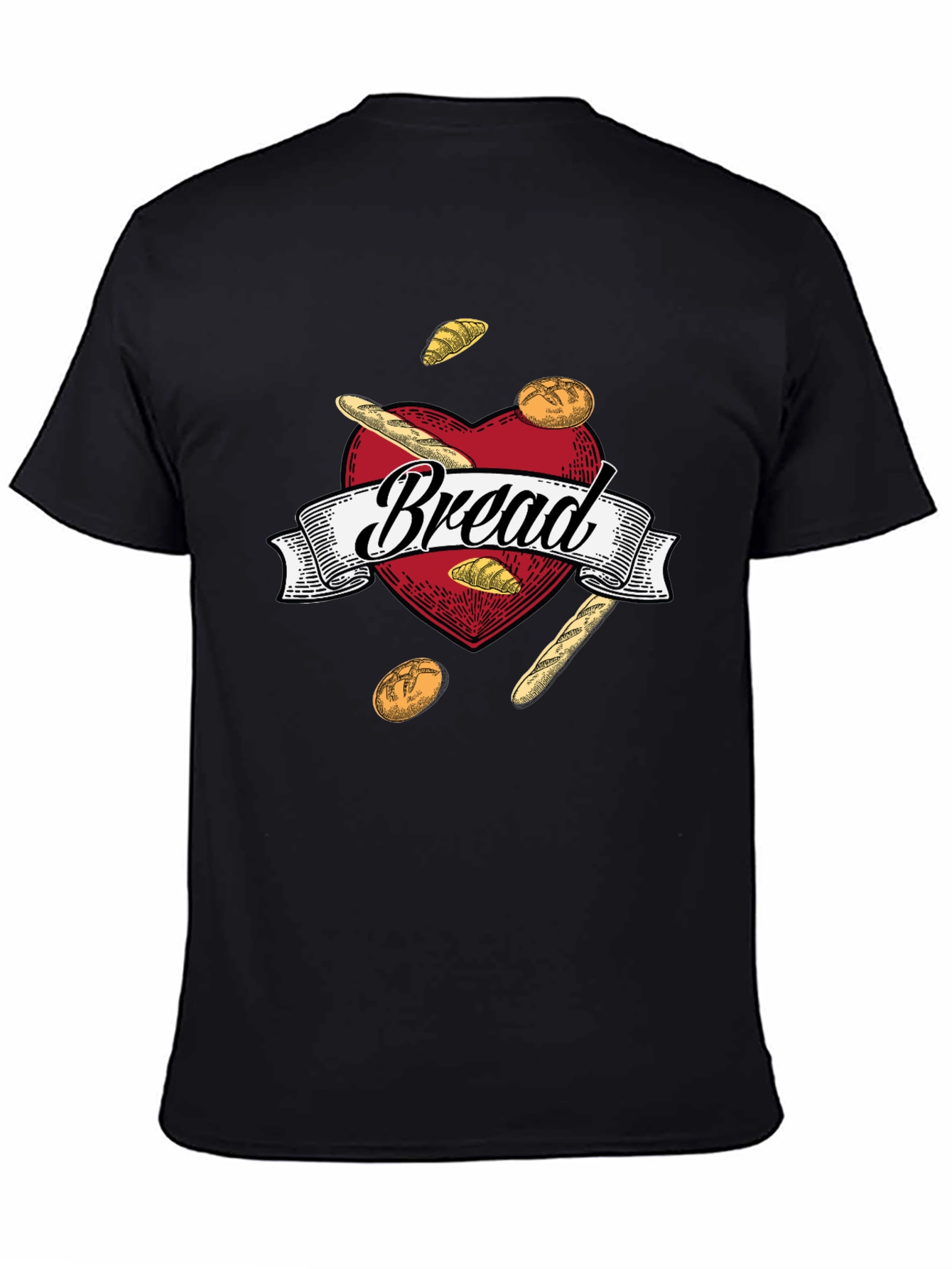 Bread Lovers Heart Graphic T-Shirt