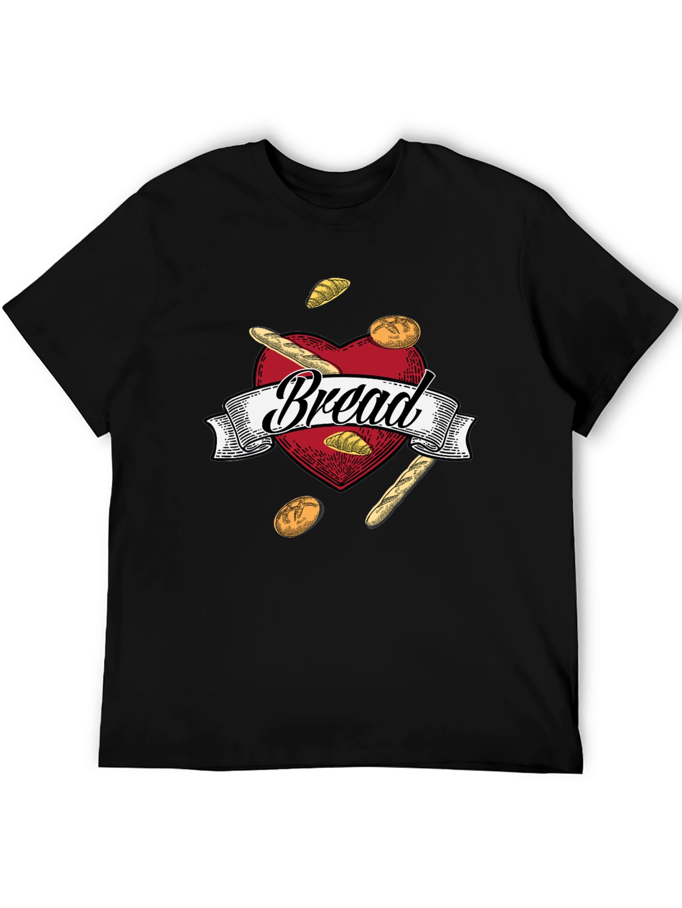 Bread Lovers Heart Graphic T-Shirt