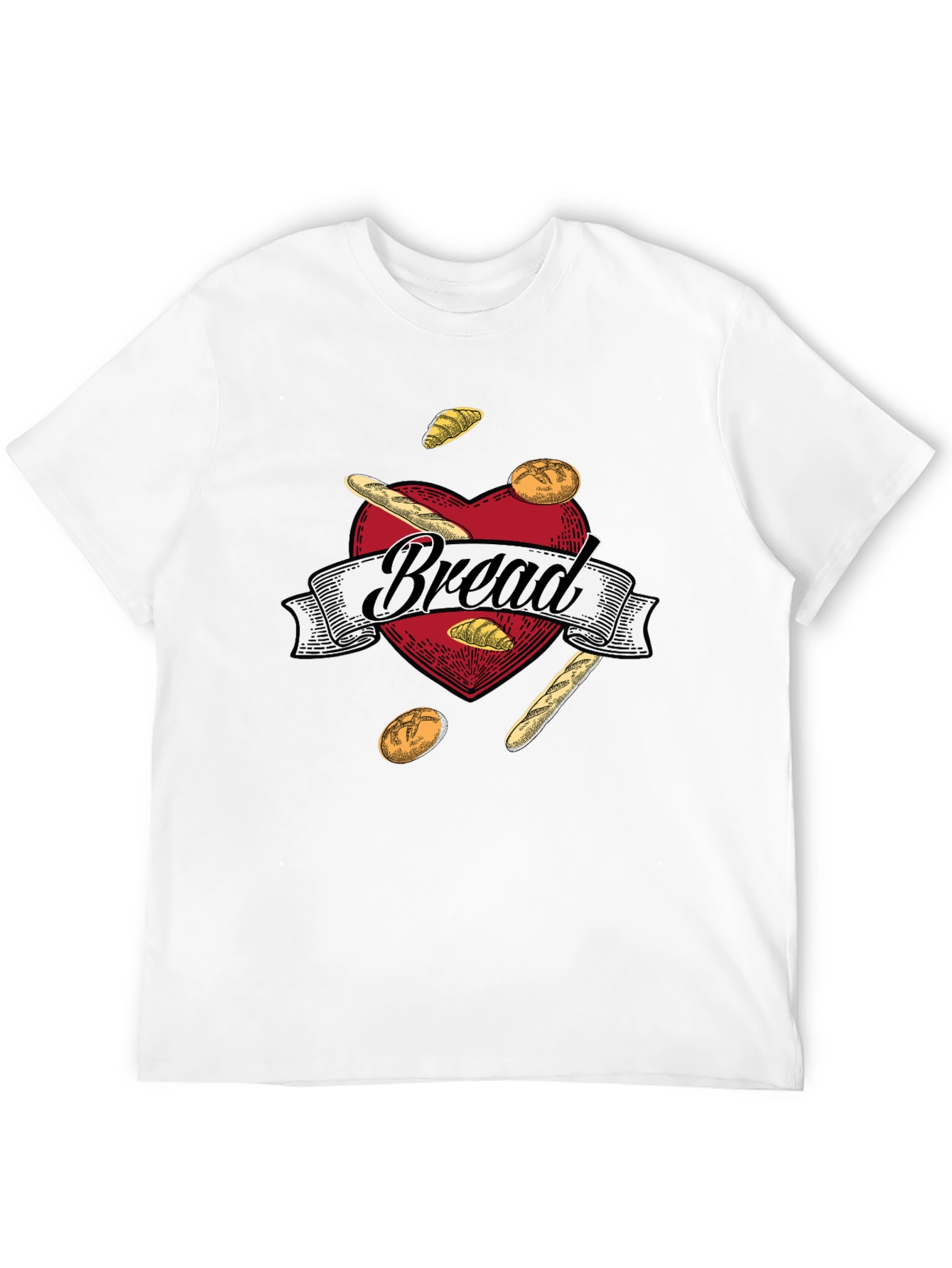 Bread Lovers Heart Graphic T-Shirt