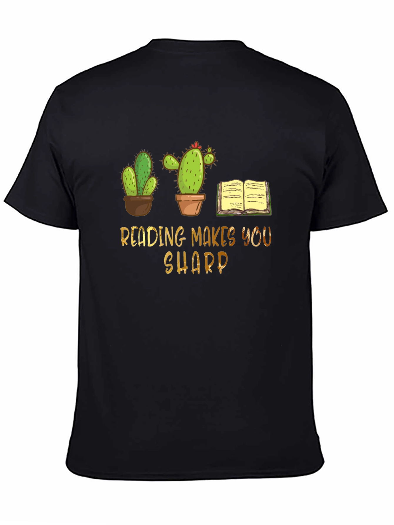 Reading Makes You Sharp T-Shirt Cactus Book Lover