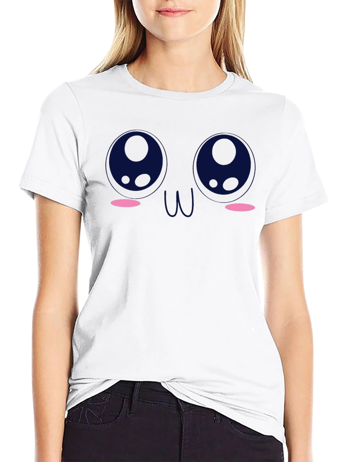 Anime Eyes Black T-Shirt