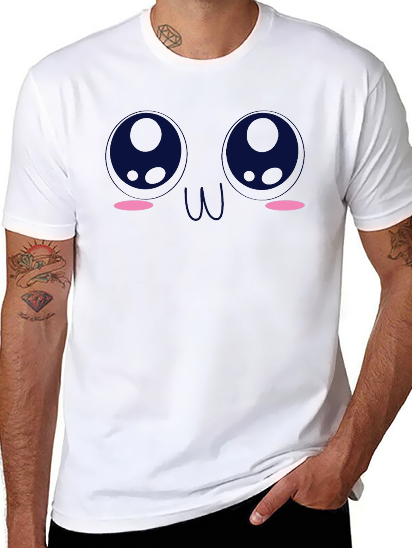 Anime Eyes Black T-Shirt