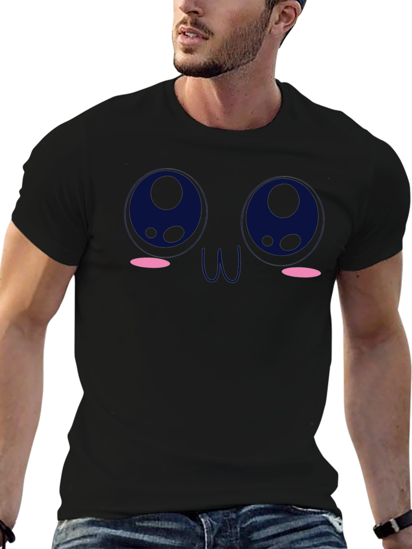 Anime Eyes Black T-Shirt