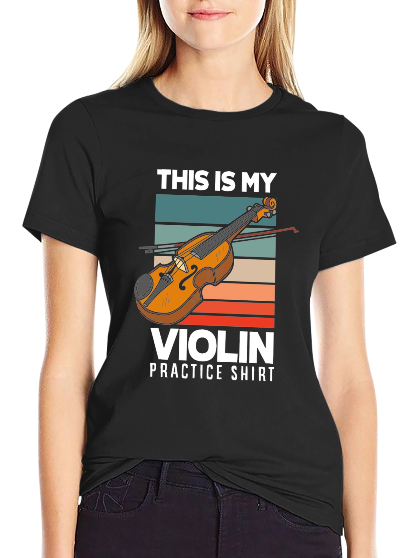 Violin Practice T-Shirt - Music Lover Tee