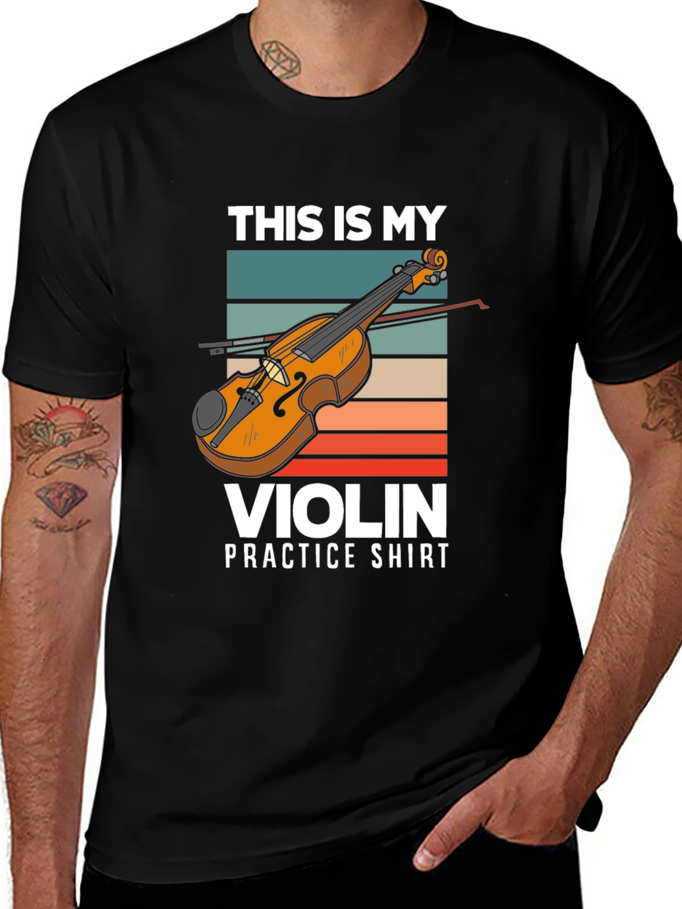 Violin Practice T-Shirt - Music Lover Tee