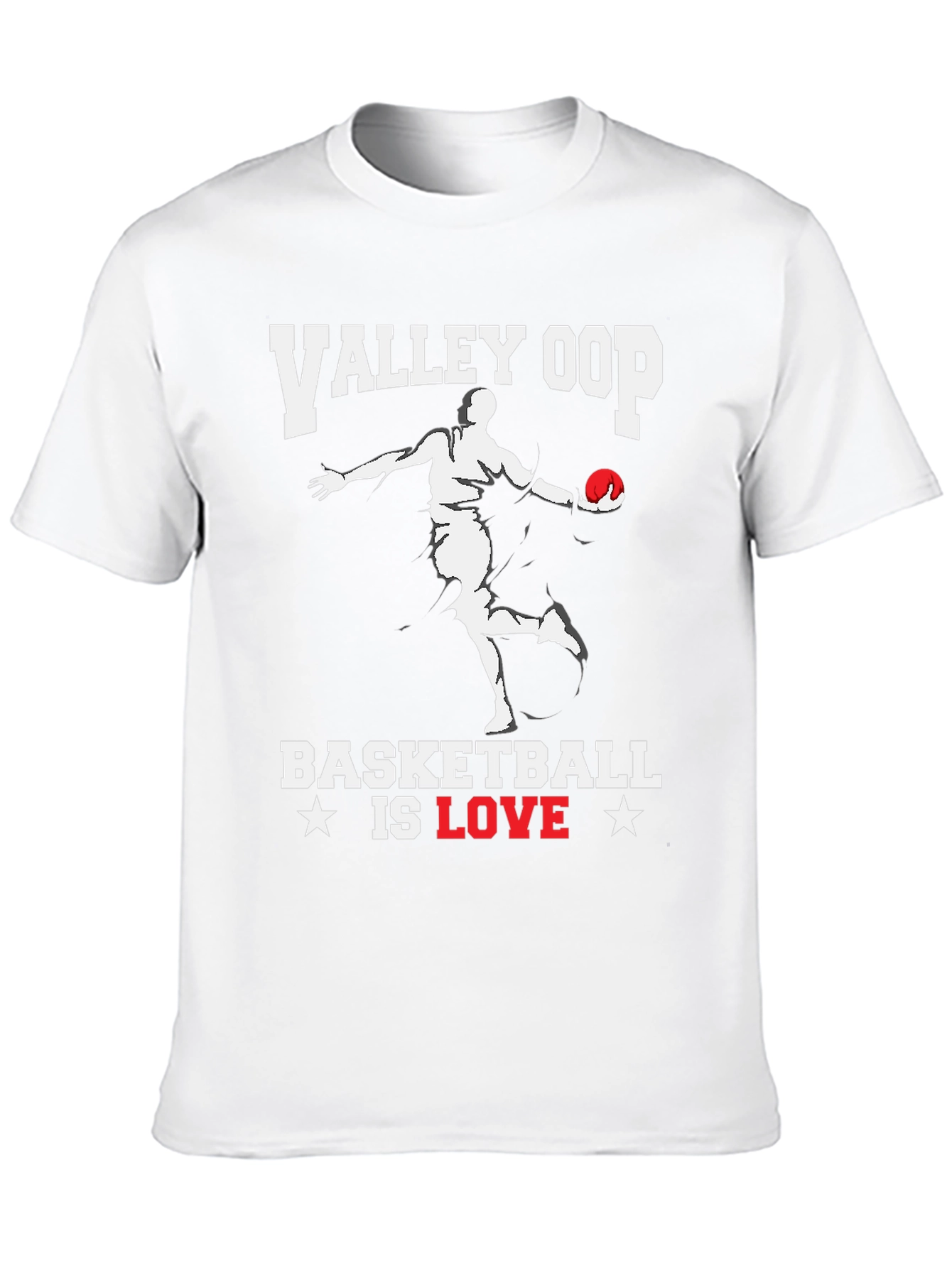 Valley Oop Basketball Is Love Graphic T-Shirt