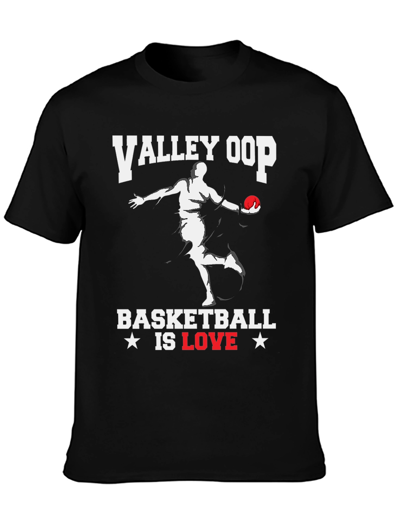 Valley Oop Basketball Is Love Graphic T-Shirt