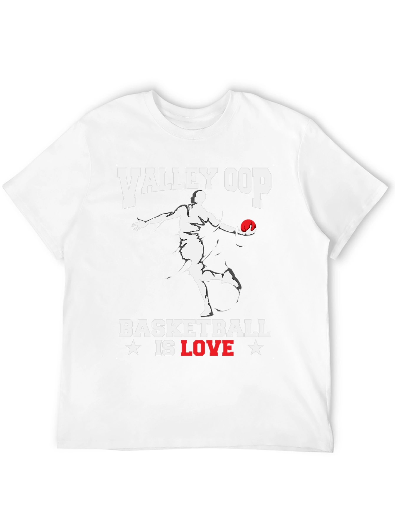 Valley Oop Basketball Is Love Graphic T-Shirt