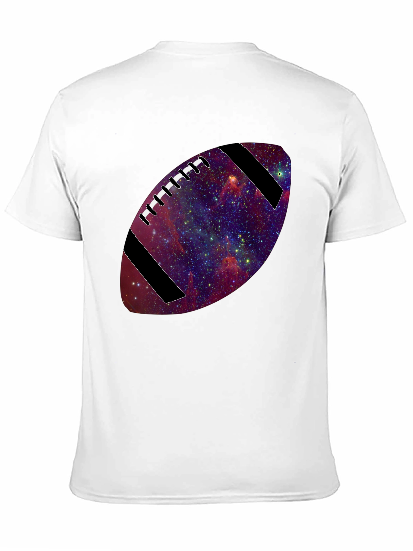 Galaxy Football T-Shirt - Unique Cosmic Design
