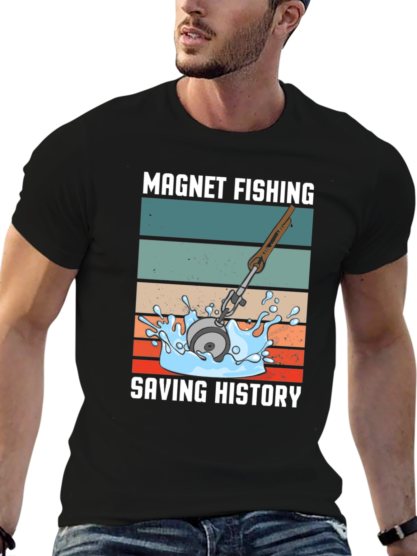 Magnet Fishing Saving History T-Shirt